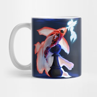 A Koi's Chessboard Mug